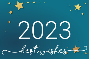 Fototapeta na wymiar 2023 - happy new year 2023 background 