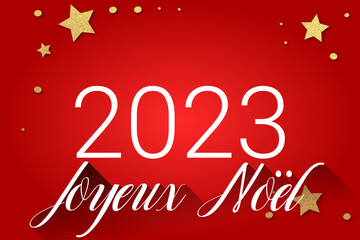 Fototapeta na wymiar 2023 - Meilleurs vœux - Bonne année