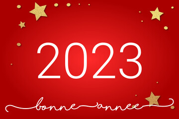 Fototapeta na wymiar 2023 - Meilleurs vœux - Bonne année