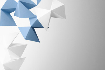 Geometric shapes made paper, texture background