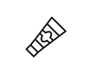 Beauty line icon on white background