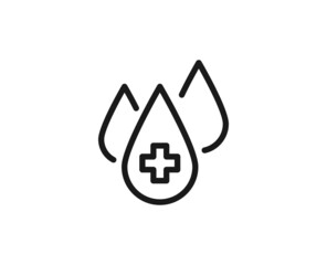 Beauty line icon on white background