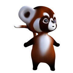 Naklejka premium Racoon