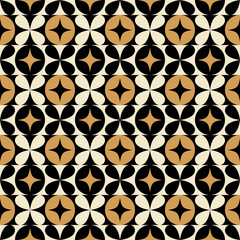Minimal geometric elements seamless pattern background