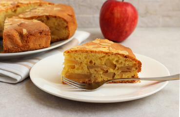 Apple and almond cake