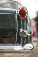 Classic Vintage Car Tail Light with Chrome Details
