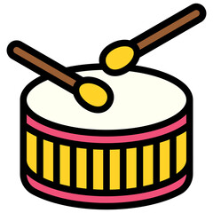 Drum icon, Festa junina related vector