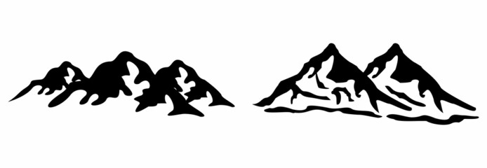 mountain icon, mountain logo, mountain vector sign symbol