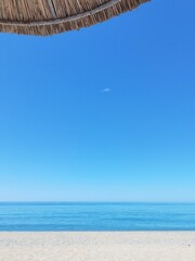 sea beach in monolithi , preveza perfecture greece summer tourist resort