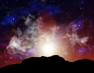 Image of outer space with beautiful stars