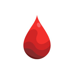 Obraz premium Blood Drop Logo or Icon Design Vector Illustration isolated on white background