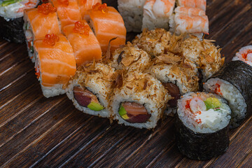 Japanese sushi fastfood- asian traditional snack