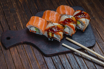 Japanese sushi fastfood- asian traditional snack