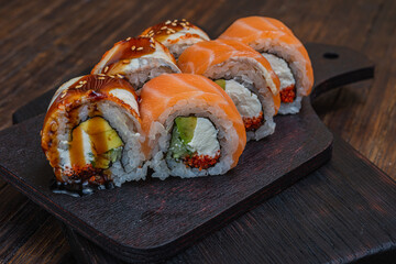 Japanese sushi fastfood- asian traditional snack