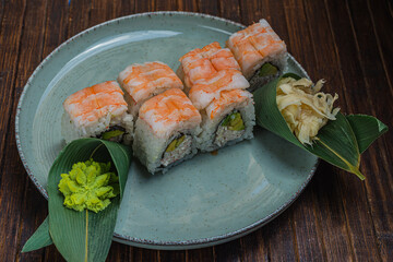 Japanese sushi fastfood- asian traditional snack