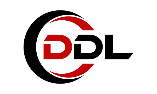 DDL swoosh three letter logo design vector template | monogram logo | abstract logo | wordmark logo | letter mark logo | business logo | brand logo | flat logo | minimalist logo | text | word | symbol