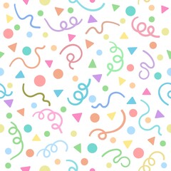 Confetti 80s pattern
