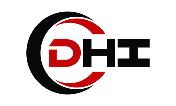 DHI swoosh three letter logo design vector template | monogram logo | abstract logo | wordmark logo | letter mark logo | business logo | brand logo | flat logo | minimalist logo | text | word | symbol