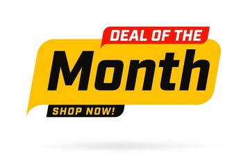 Month sale banner design template