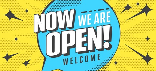 Welcome on party due to shop opening