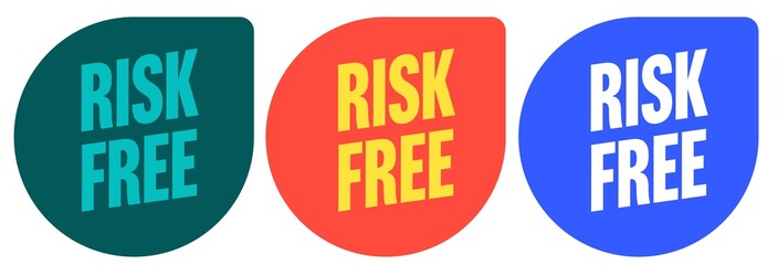 Guarantee risk free satisfaction badge for certificate
