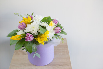 bouquet of flowers in a vase