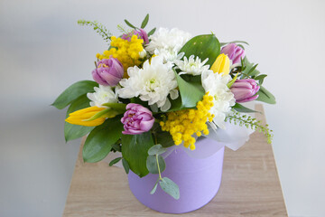 bouquet of flowers in a vase