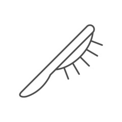 Hair comb line outline icon