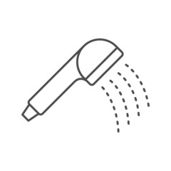 Shower head line outline icon
