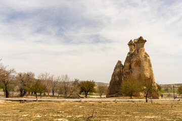 Valley Pasabag. The valley is known for its huge stone pillars. Popular travel destination in...
