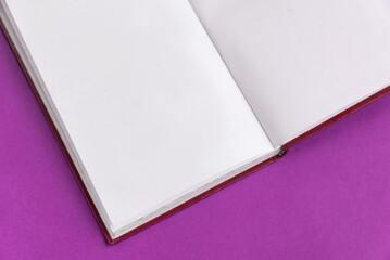 Book over background - closeup detail