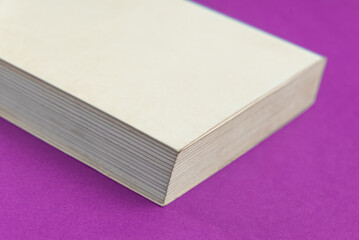 Book over background - closeup detail