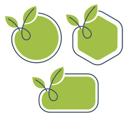 Eco-friendly catchy stickers set