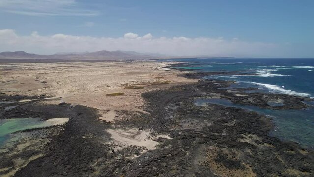 Flight over El Cotillo, Fuerteventura