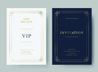 Vector invitation certificate of template