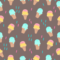 seamless background with sweets