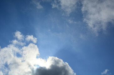 blue sky with clouds