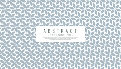 Geometric flower pattern seamless on white background. Vintage color concept. Vector illustration.
