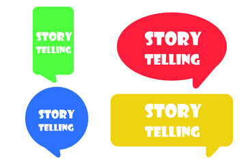 storytelling, a sign for the internet and print