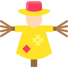 Scarecrow icon, Festa junina related vector