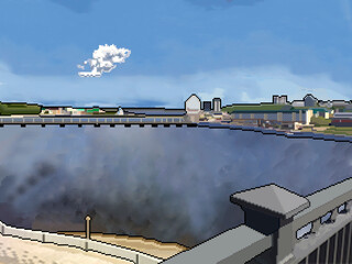 Fototapeta premium bridge over river in the city