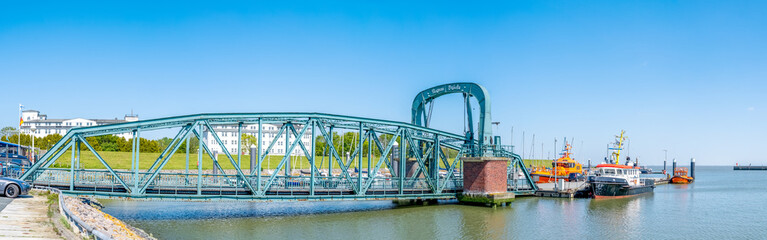 Nassau Brücke, Wilhelmshaven, Ostfriesland, Deutschland 