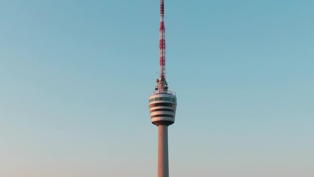 TV Tower of Stuttgart during sunset