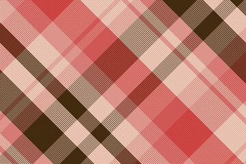 Tartan plaid pattern with texture and warm color.