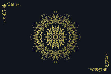 Ornamental luxury mandala pattern background design