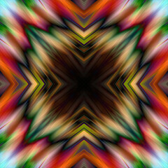 futuristic Color kaleidoscope texture. Abstract psychedelic geometric background