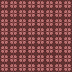 Colorful floral seamless pattern. ornamental arabesque background. Repeat intricate lines flowers backdrop. Beautiful line art tracery floral ornament with swirls. Ornate endless texture