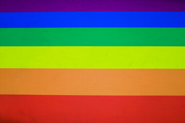 Rainbow walkway welcomes Pride Month festival.Rainbow pride is a symbol of lesbian, gay, bisexual, transgender, and LGBTQ pride. and the LGBTQ social movement in June.