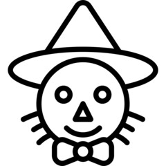 Scarecrow icon, Festa junina related vector