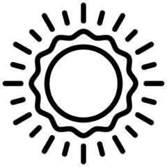 Sun icon, Festa junina related vector